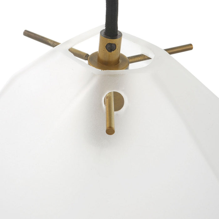Uttermost 21577 Five Light Linear Pendant, Matte Antique Brass