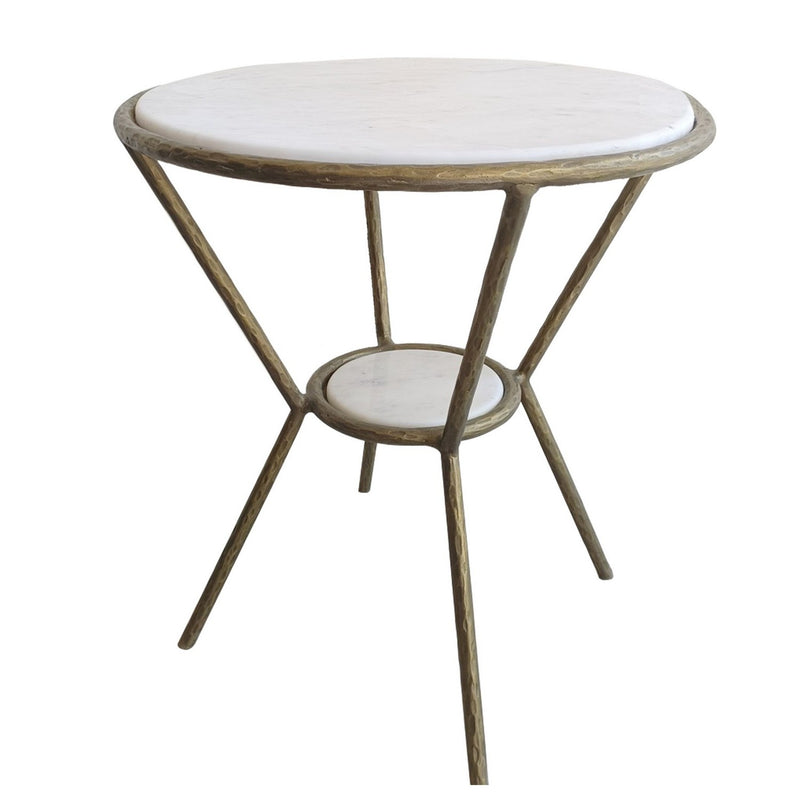 Uttermost 22879 Side Table, Antique Gold