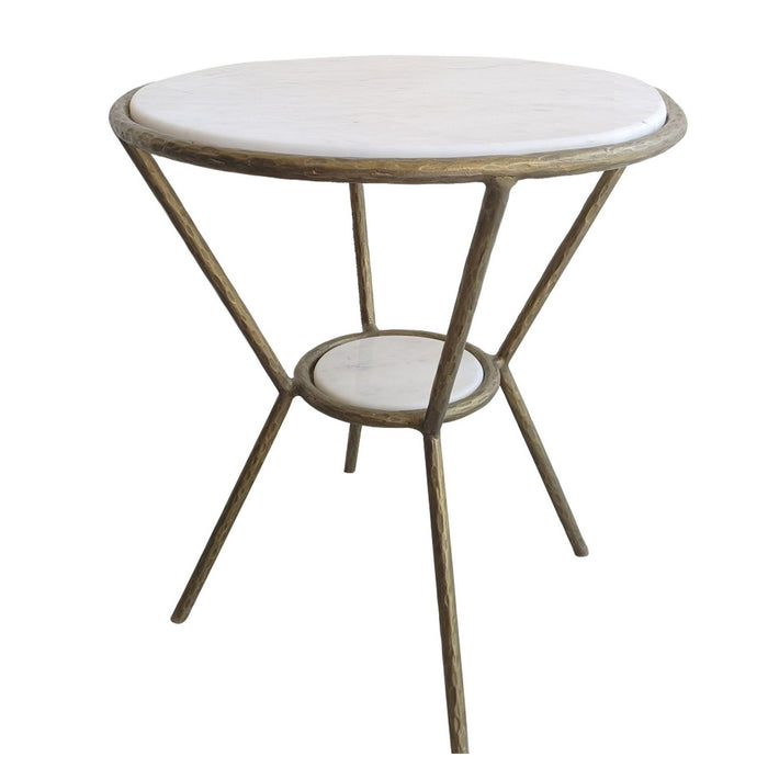Uttermost 22879 Side Table, Antique Gold