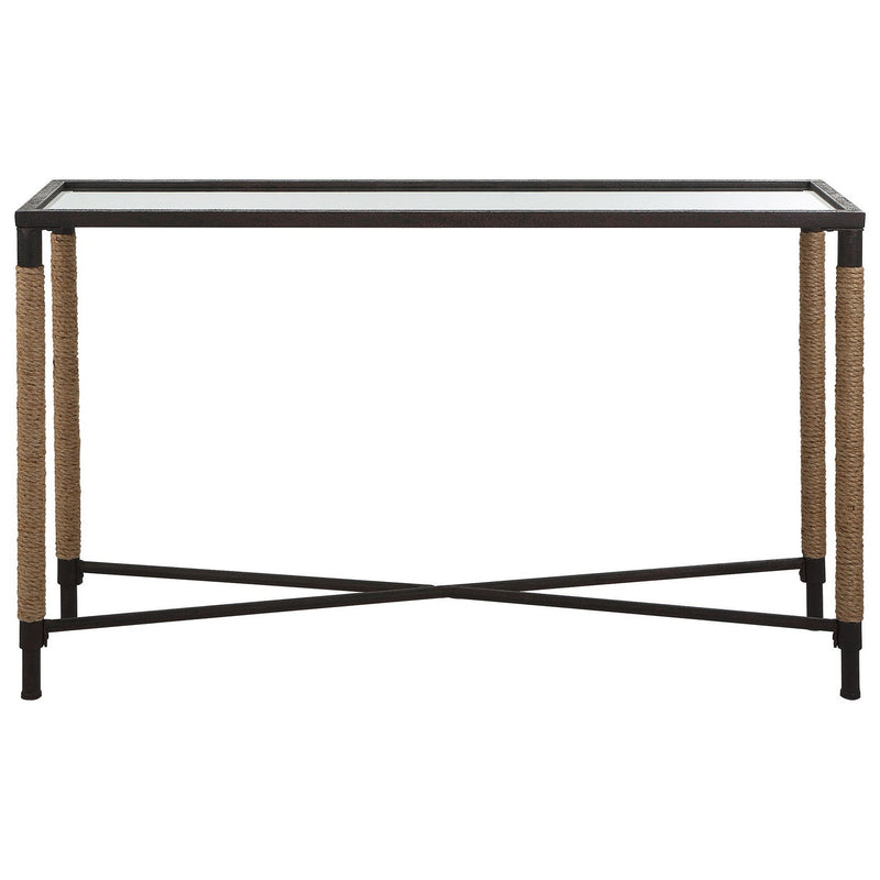 Uttermost 22880 Console Table, Rustic Iron
