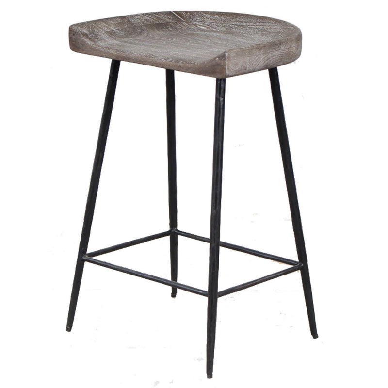 Uttermost 22885 Counter Stool, Satin Black