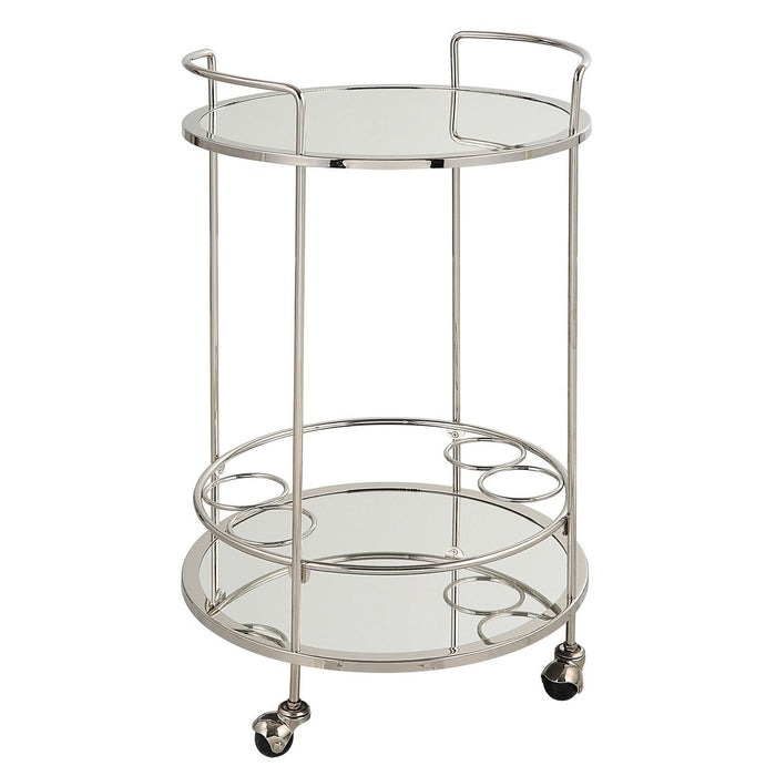 Uttermost 22895 Bar Cart, Polished Chrome