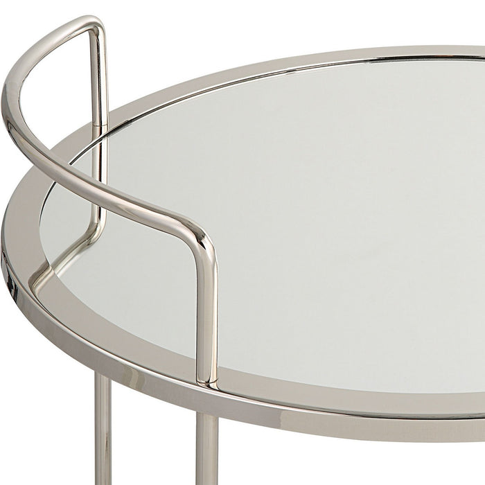 Uttermost 22895 Bar Cart, Polished Chrome