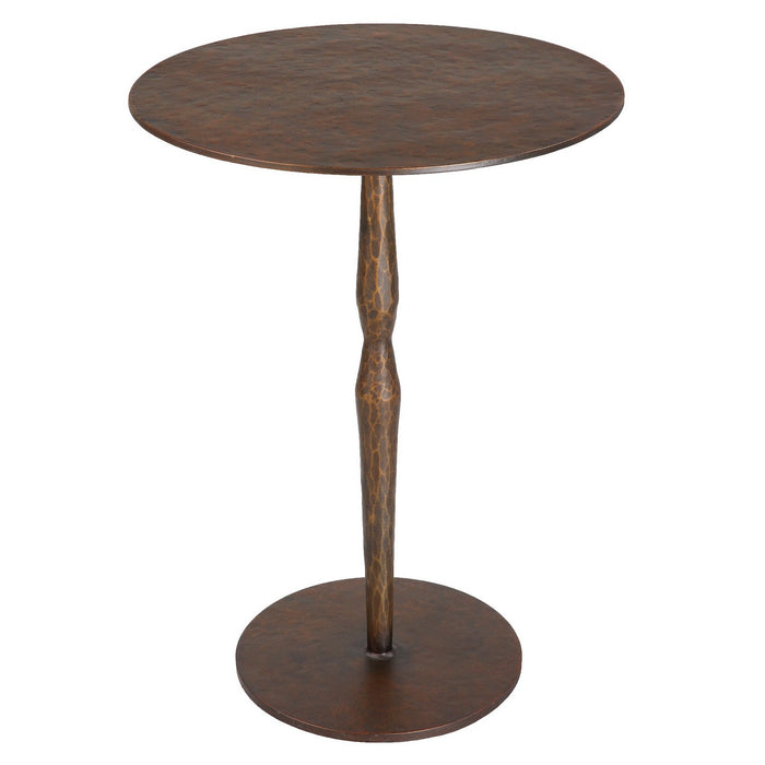 Uttermost 22904 Accent Table, Rustic Copper Bronzed