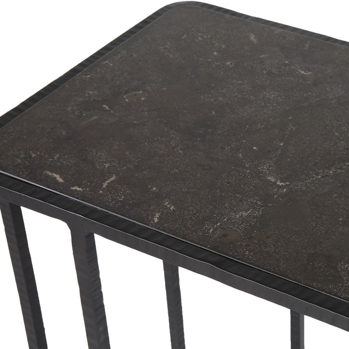 Uttermost 22905 Accent Table, Polished Bluestone