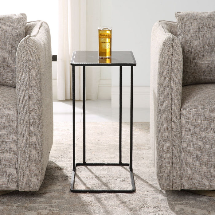 Uttermost 22905 Accent Table, Polished Bluestone