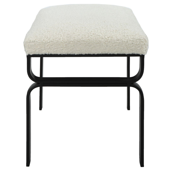 Uttermost 23749 Bench, Satin Black