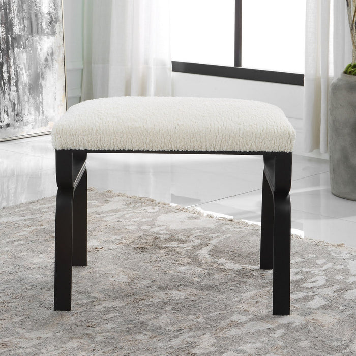 Uttermost 23749 Bench, Satin Black