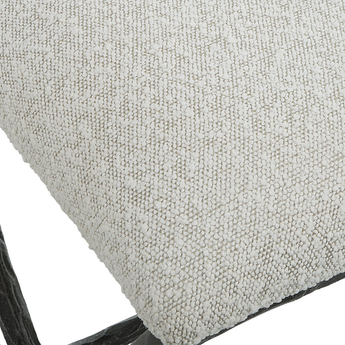 Uttermost 23750 Bench, Distressed Charcoal