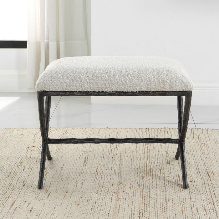 Uttermost 23750 Bench, Distressed Charcoal