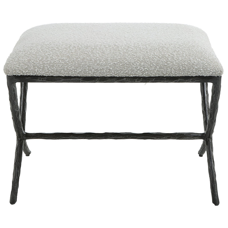 Uttermost 23750 Bench, Distressed Charcoal