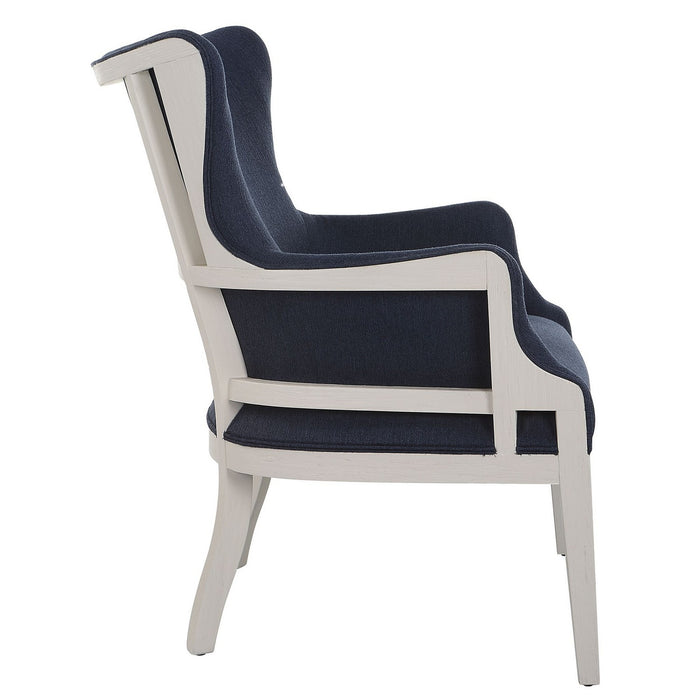 Uttermost 23753 Accent Chair, Solid Wood
