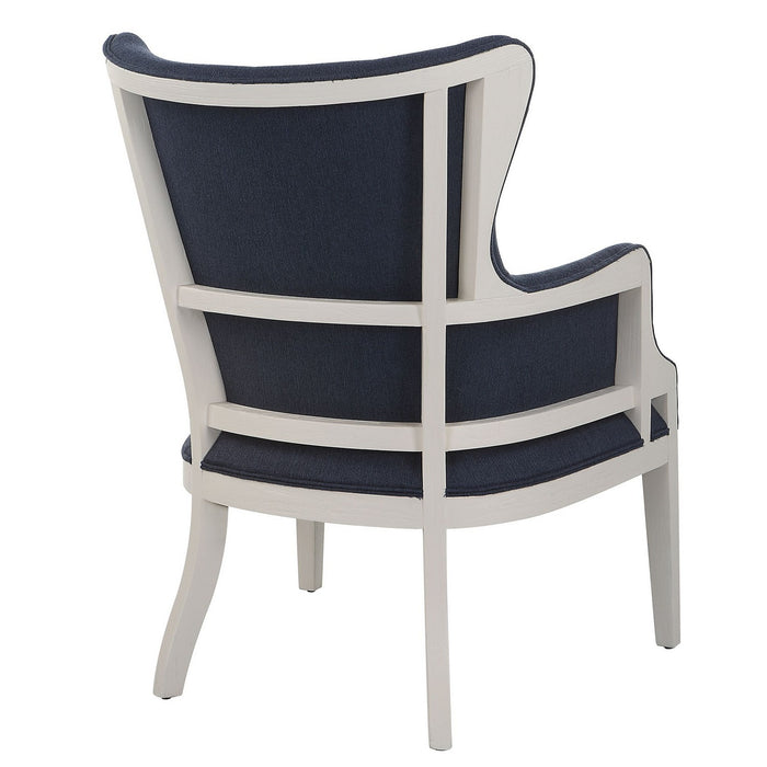 Uttermost 23753 Accent Chair, Solid Wood