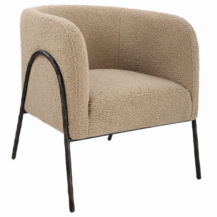 Uttermost 23754 Chair, Dark Bronze