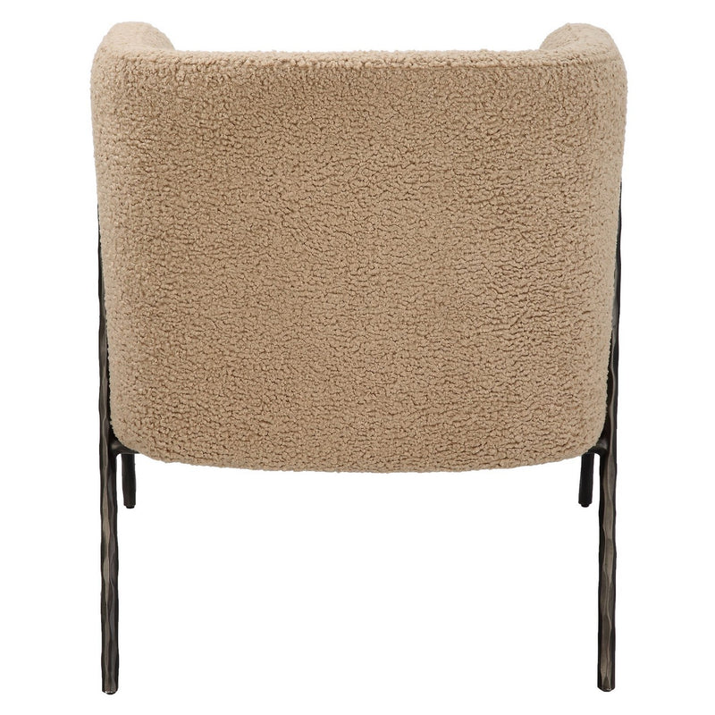 Uttermost 23754 Chair, Dark Bronze