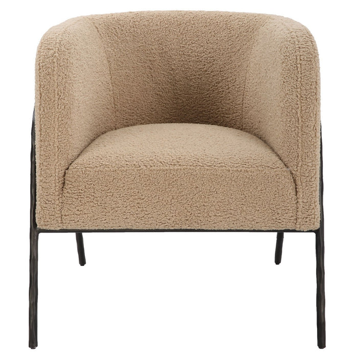 Uttermost 23754 Chair, Dark Bronze