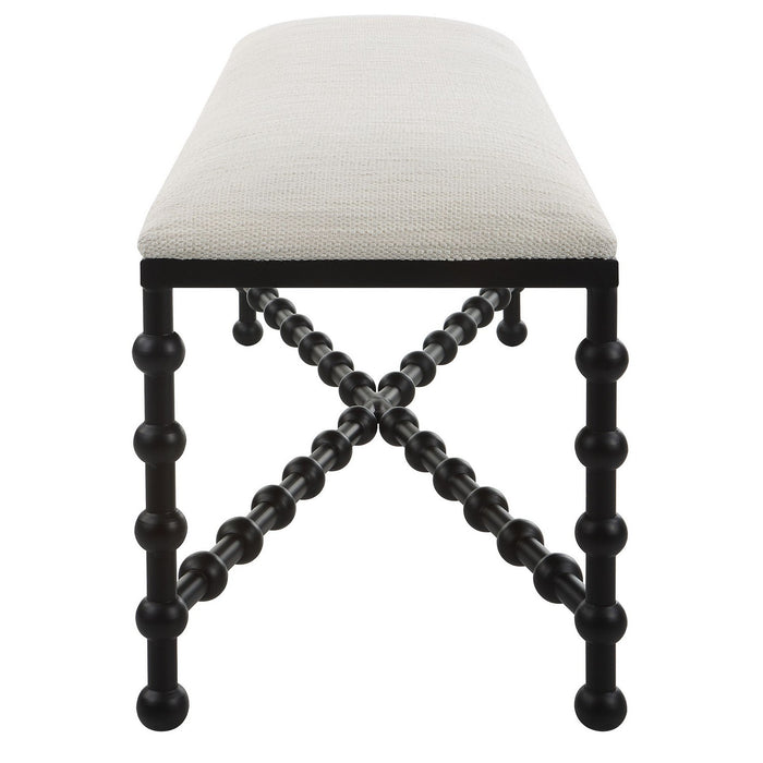 Uttermost 23756 Bench, Satin Black
