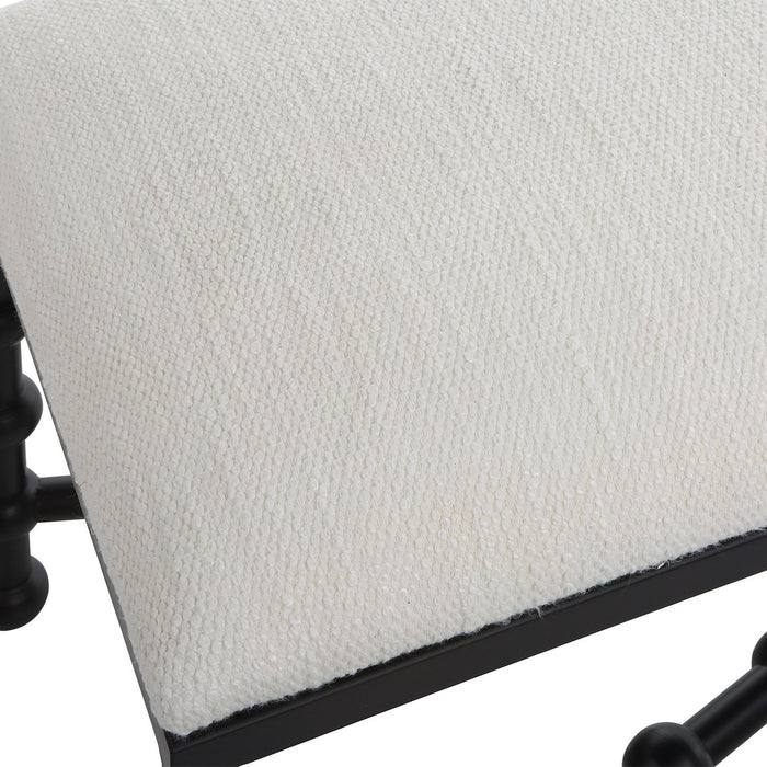 Uttermost 23756 Bench, Satin Black
