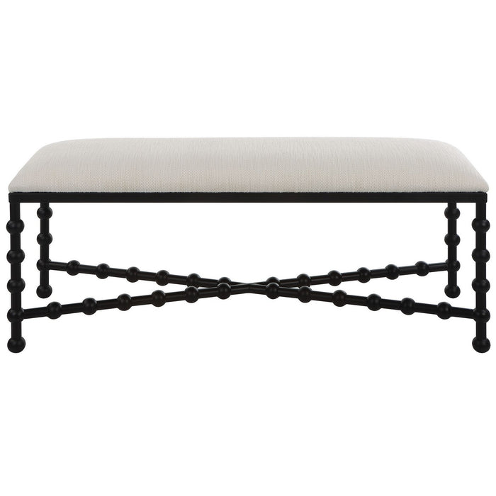 Uttermost 23756 Bench, Satin Black