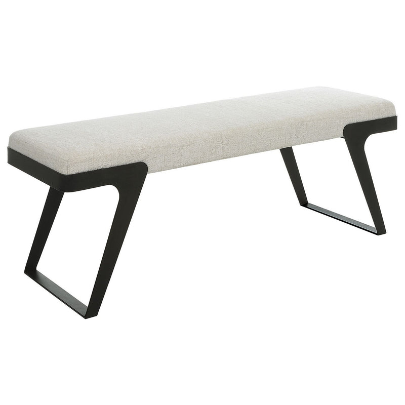 Uttermost 23758 Bench, Aged Black