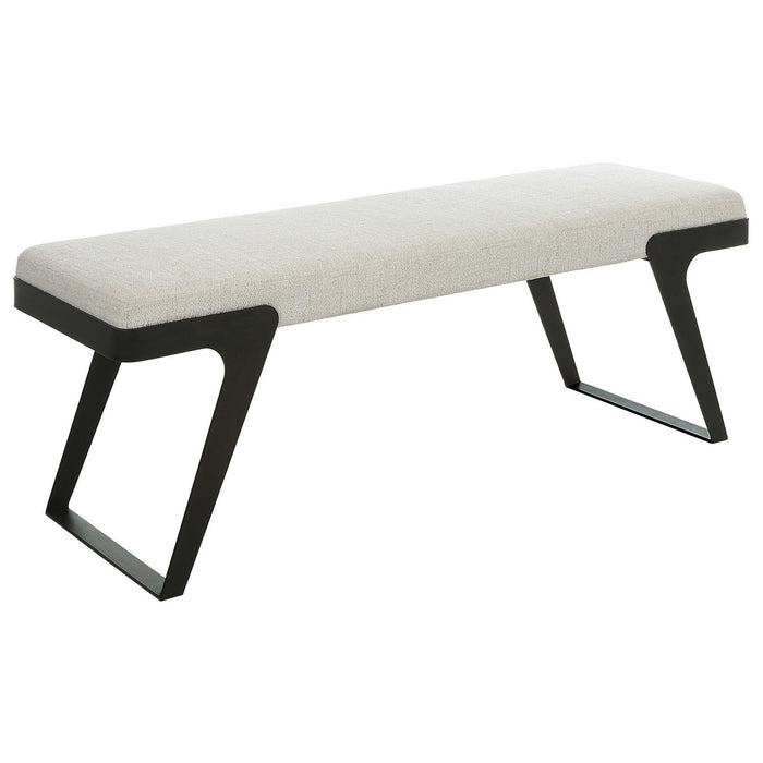 Uttermost 23758 Bench, Aged Black