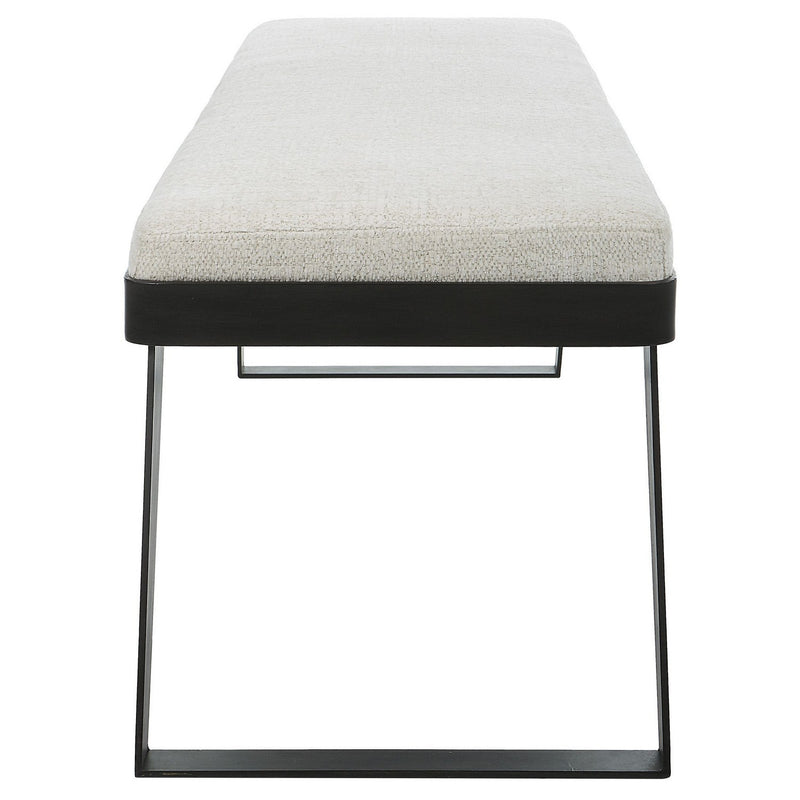 Uttermost 23758 Bench, Aged Black