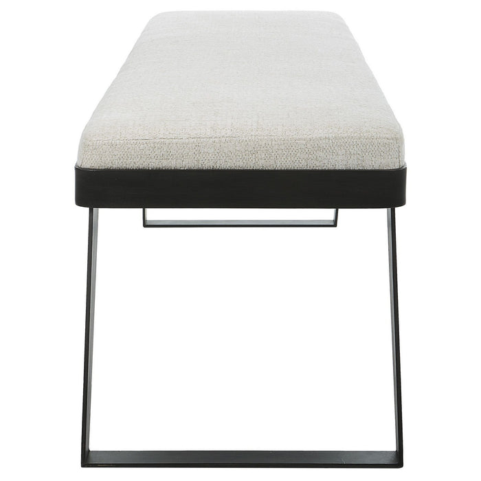 Uttermost 23758 Bench, Aged Black