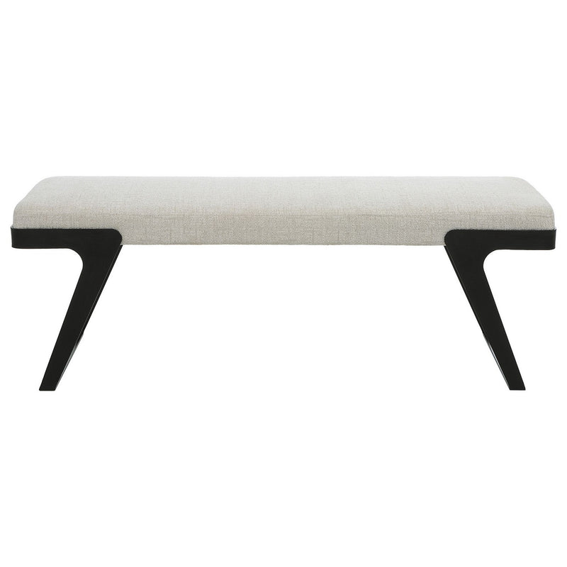 Uttermost 23758 Bench, Aged Black