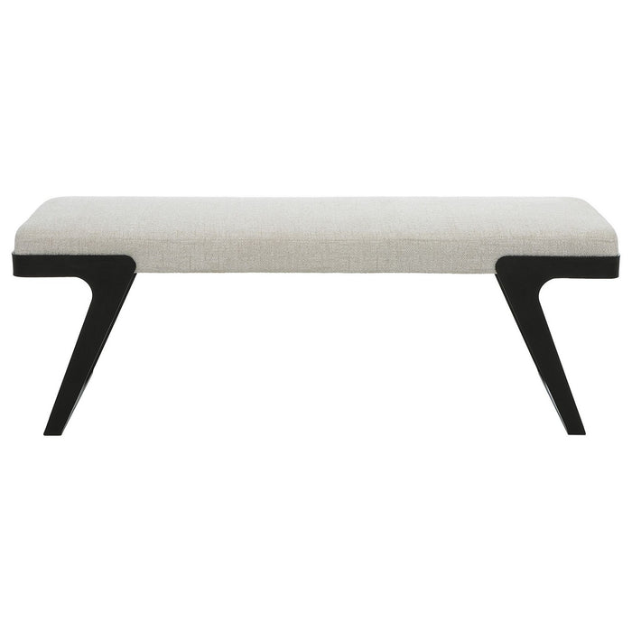 Uttermost 23758 Bench, Aged Black