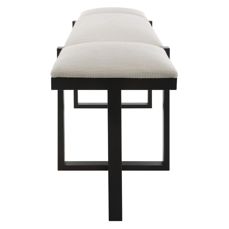 Uttermost 23761 Bench, Angular Black Iron
