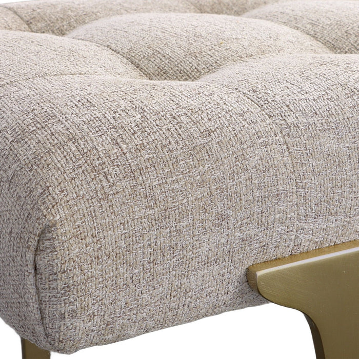 Uttermost 23765 Bench, Satin Champagne