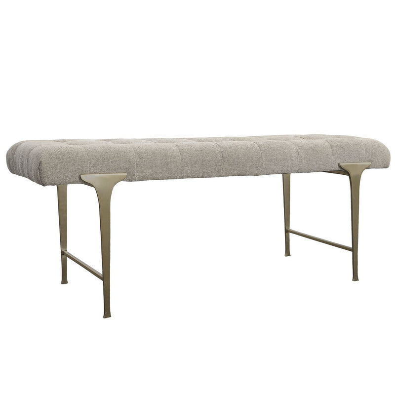 Uttermost 23765 Bench, Satin Champagne