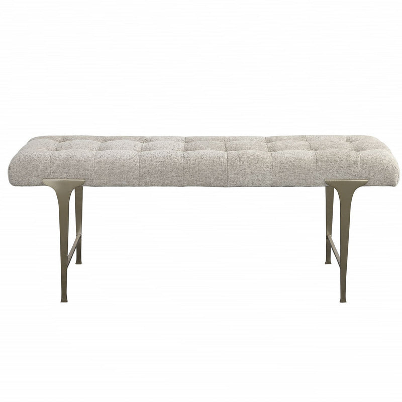 Uttermost 23765 Bench, Satin Champagne
