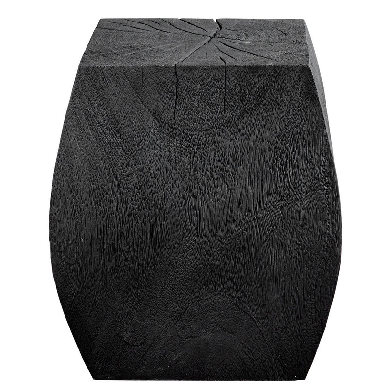 Uttermost 25296 Accent Stool, Rustic Black