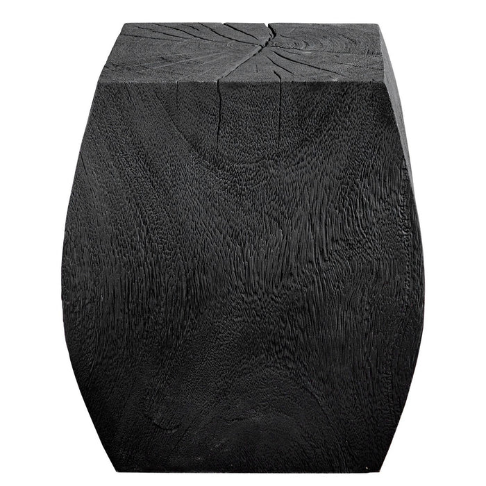 Uttermost 25296 Accent Stool, Rustic Black