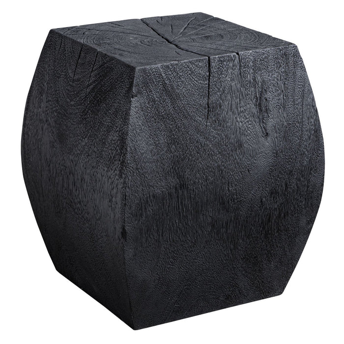 Uttermost 25296 Accent Stool, Rustic Black