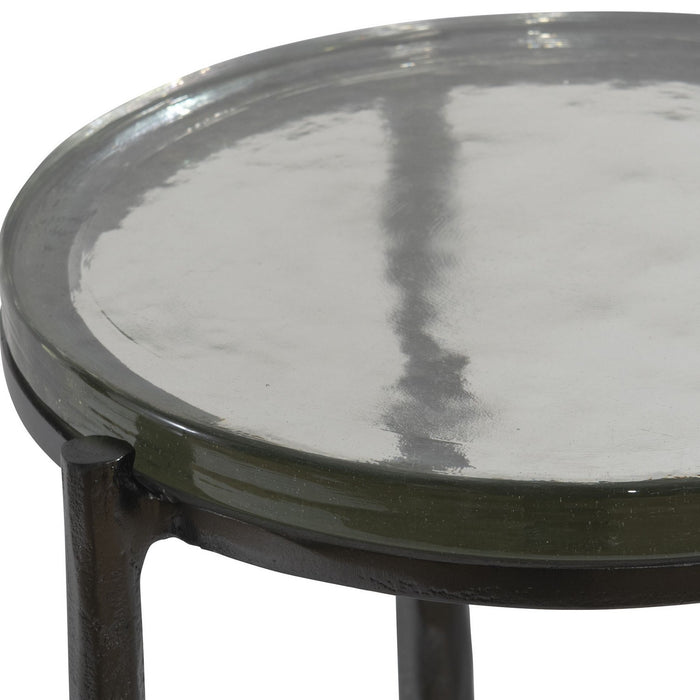 Uttermost 25308 Accent Table, Dark Gunmetal