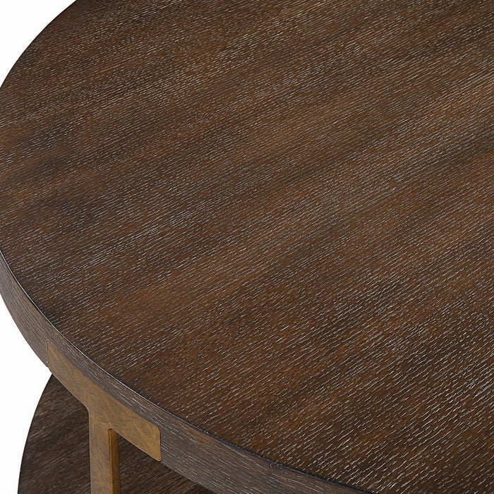 Uttermost 25555 Coffee Table, Antique Gold