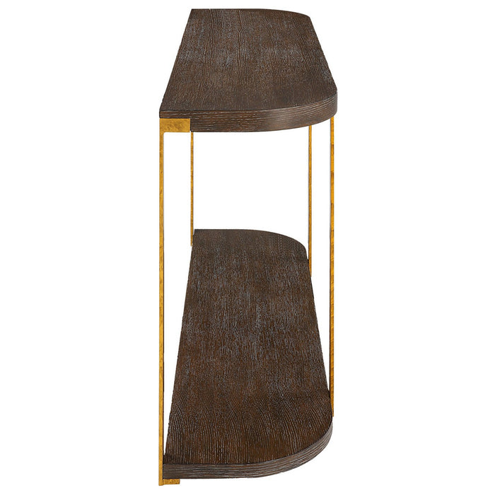 Uttermost 25556 Console Table, Antique Gold