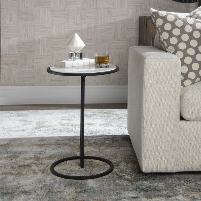 Uttermost 25749 Accent Table, Satin Black