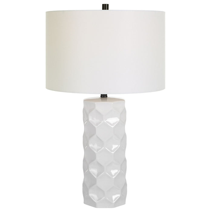 Uttermost 30181-1 One Light Table Lamp, Satin Black