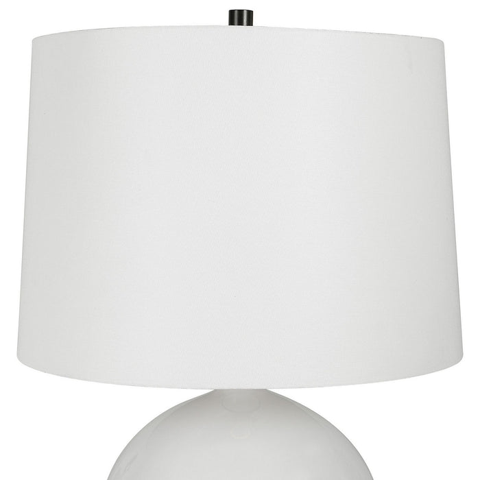 Uttermost 30182-1 One Light Table Lamp, Satin Black