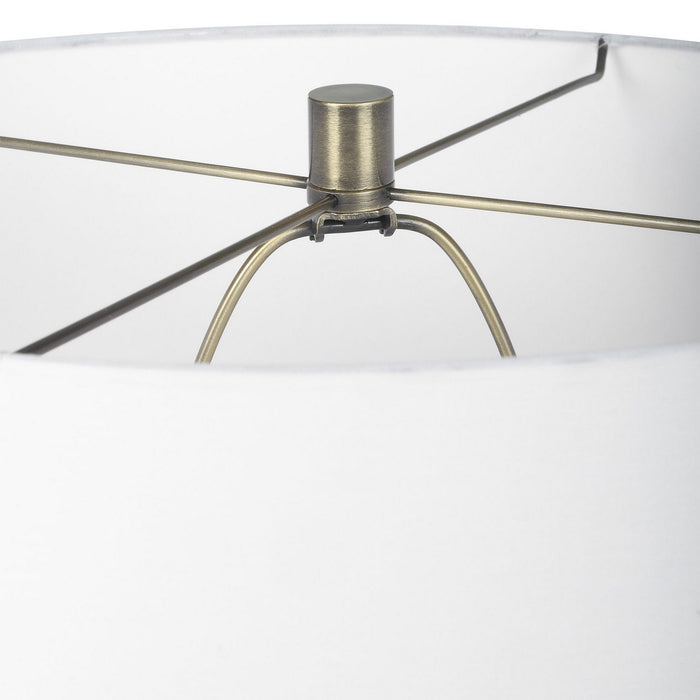 Uttermost 30185-1 One Light Table Lamp, Antique Brushed Brass