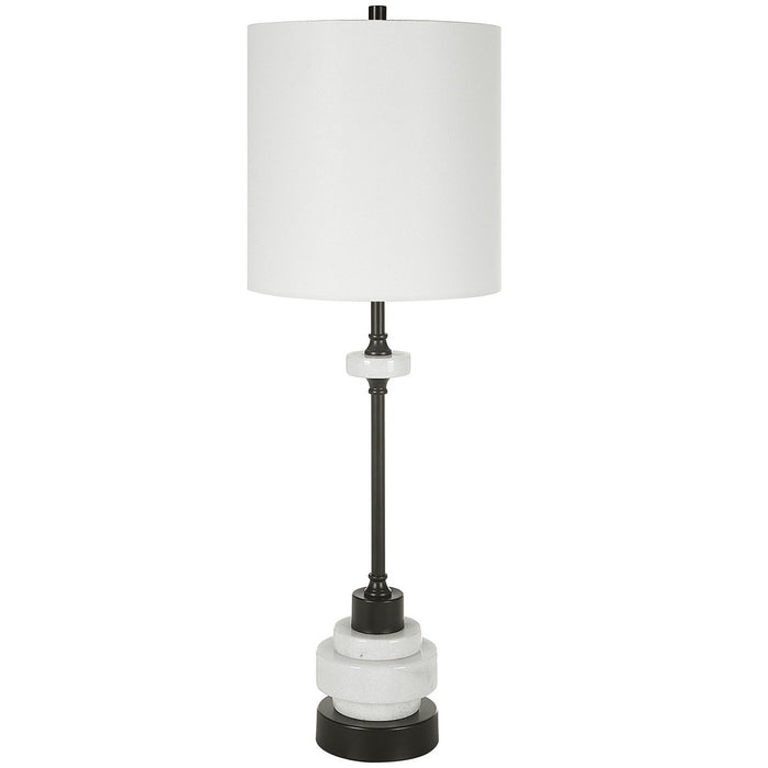 Uttermost 30186-1 One Light Buffet Lamp, Satin Black