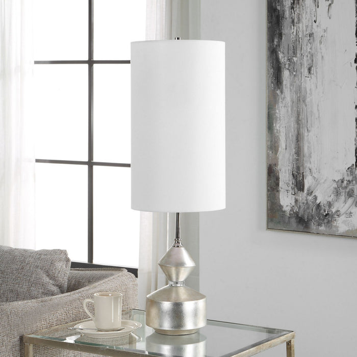 Uttermost 30187-1 One Light Buffet Lamp, Polished Nickel