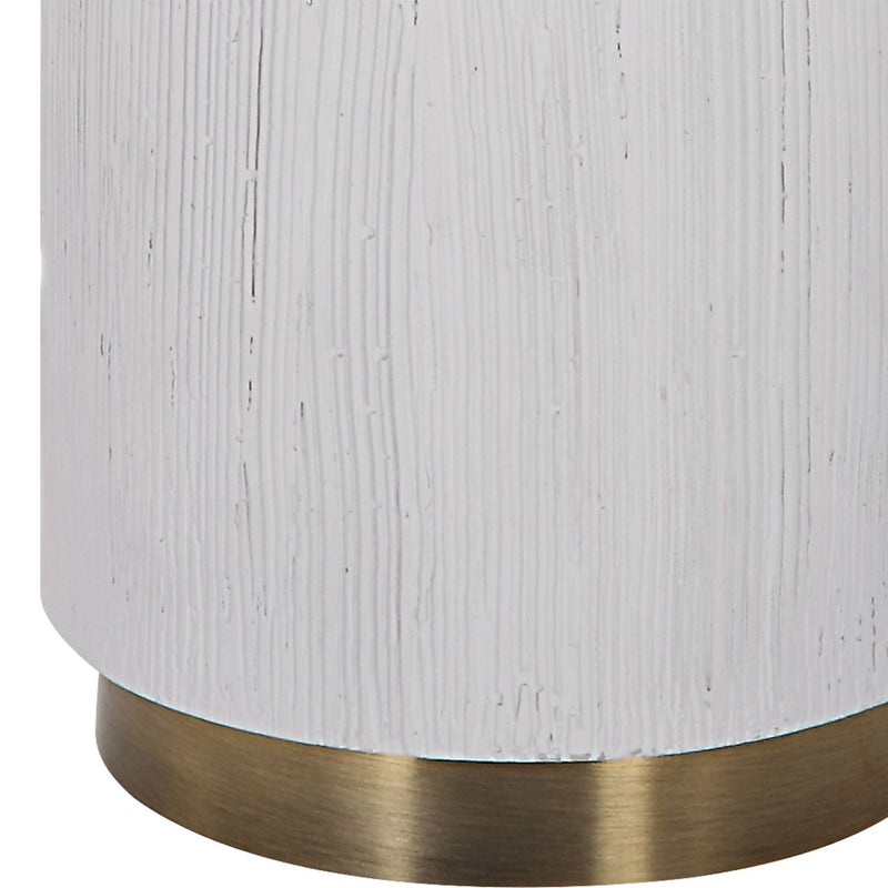 Uttermost 30190 One Light Table Lamp, Brushed Brass