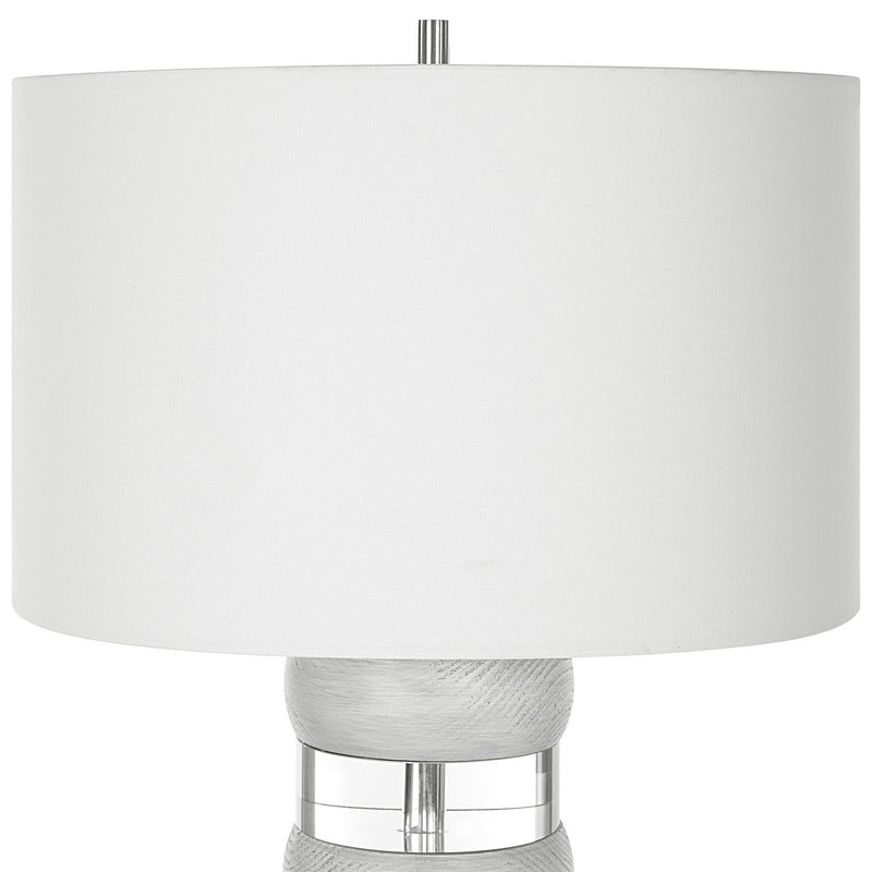 Uttermost 30192 One Light Table Lamp, Brushed Nickel