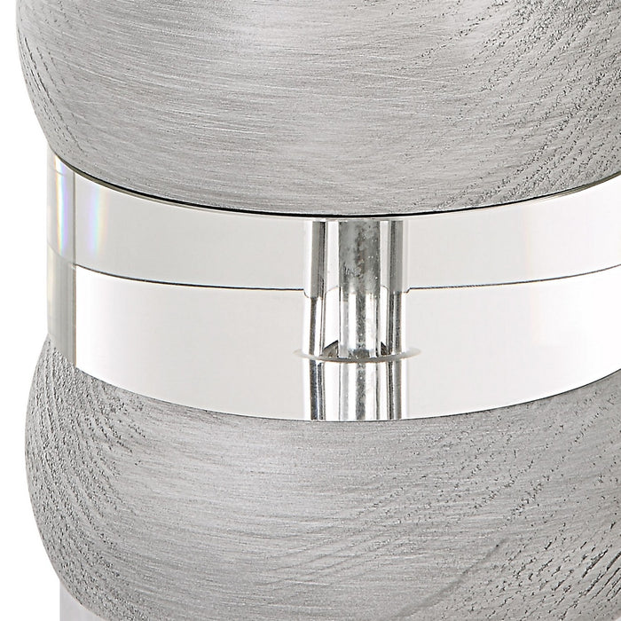 Uttermost 30192 One Light Table Lamp, Brushed Nickel