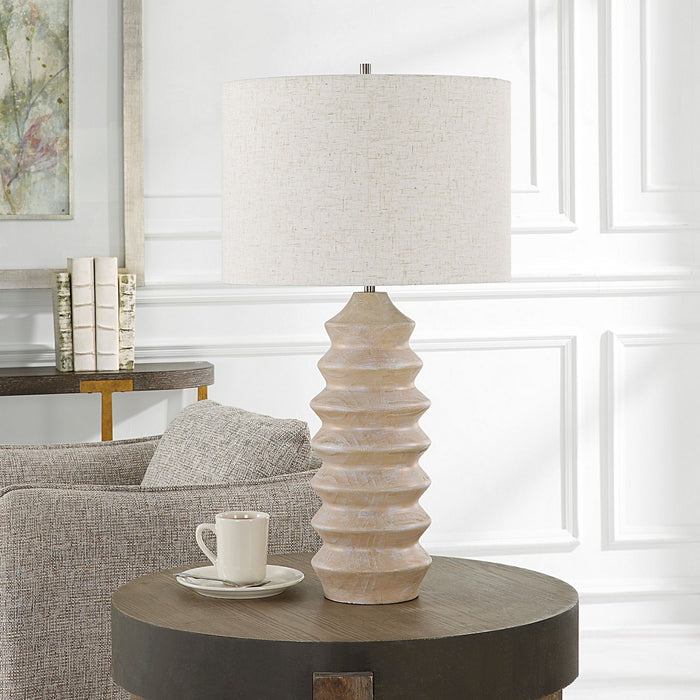 Uttermost 30195-1 One Light Table Lamp, Nickel