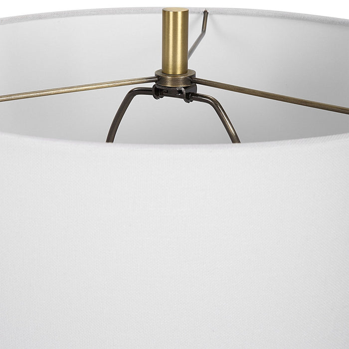 Uttermost 30196 One Light Table Lamp, Antique Brass